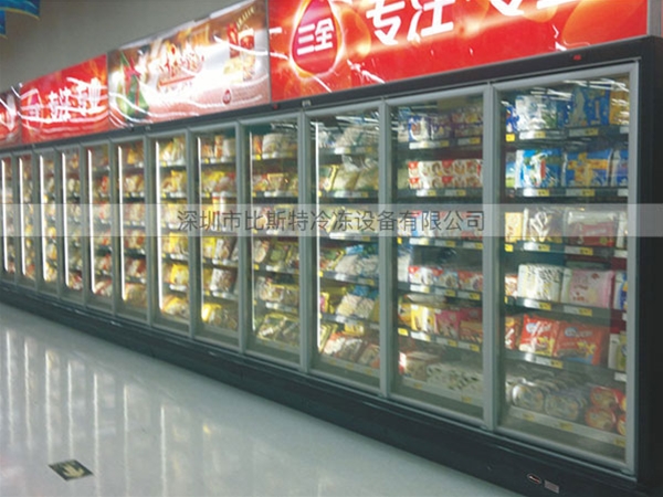 超市冷冻玻璃展示立柜